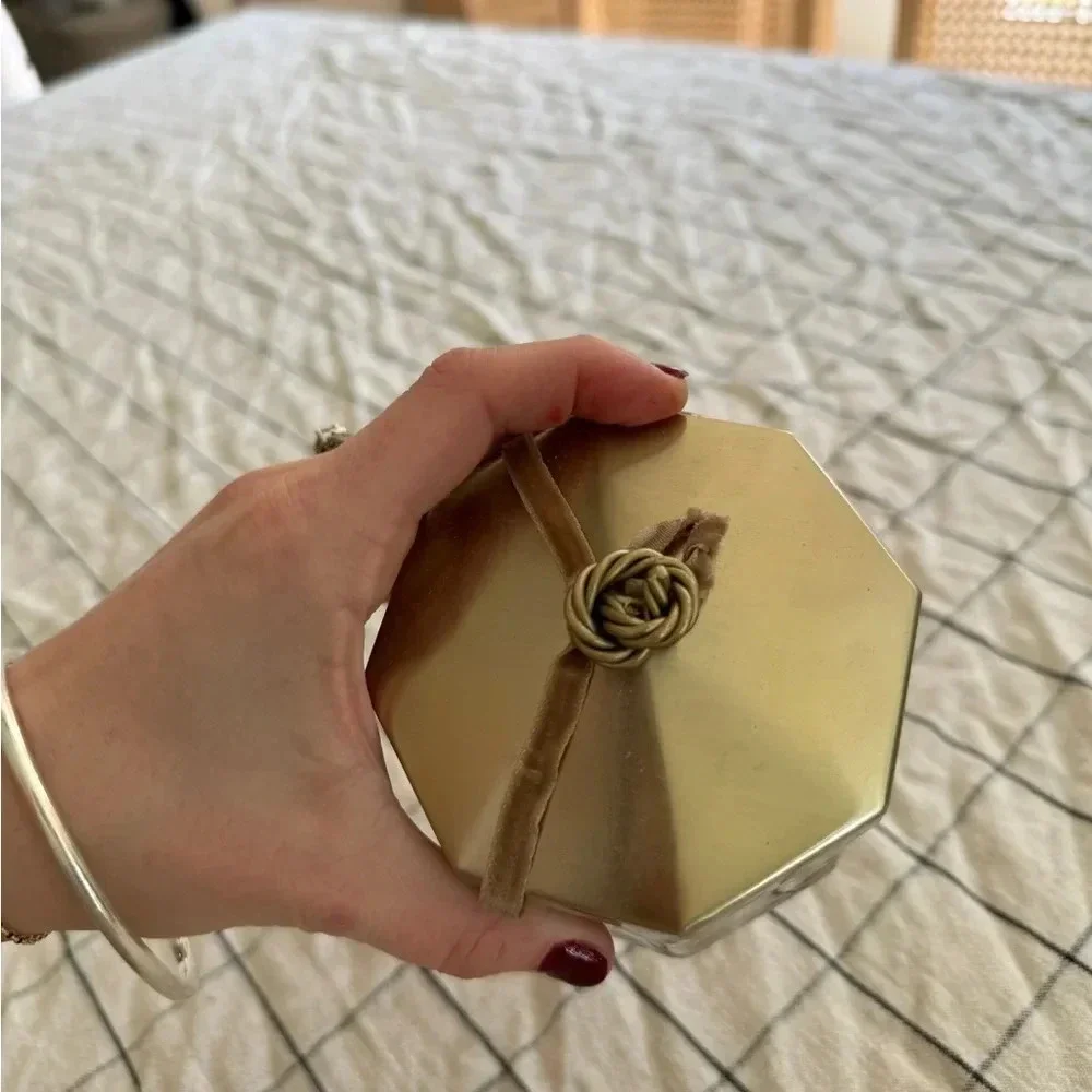 Lot of 2 Anthropologie house of hackney candles jar lid brass decor eclectic